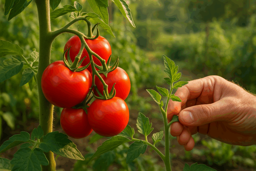 Tomaten ausgeizen