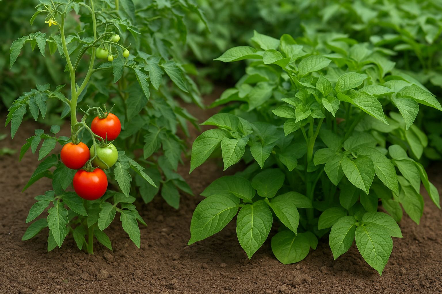Tomaten und Kartoffeln zusammen pflanzen