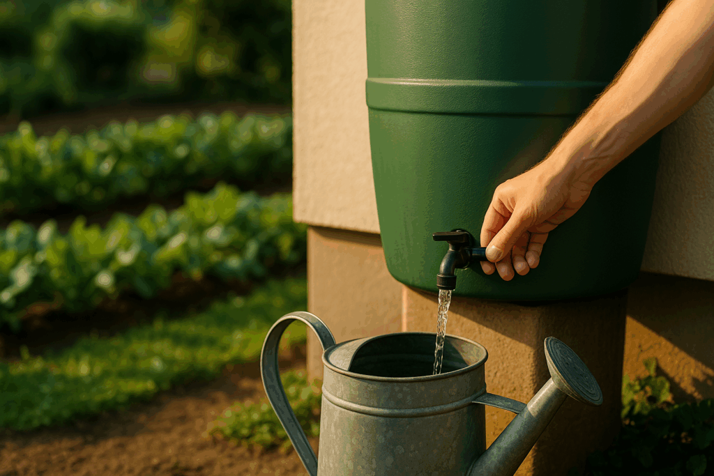 Regenwasser im Garten sammeln
