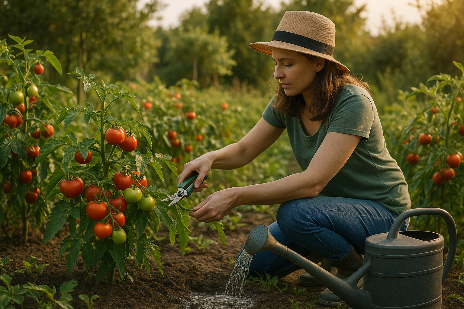 Tomatenpflege im August