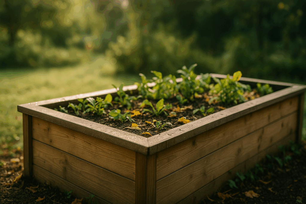 Hochbeet im Herbst vorbereiten
