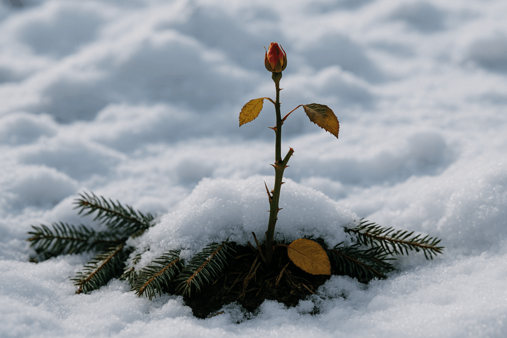 Rosen winterfest machen