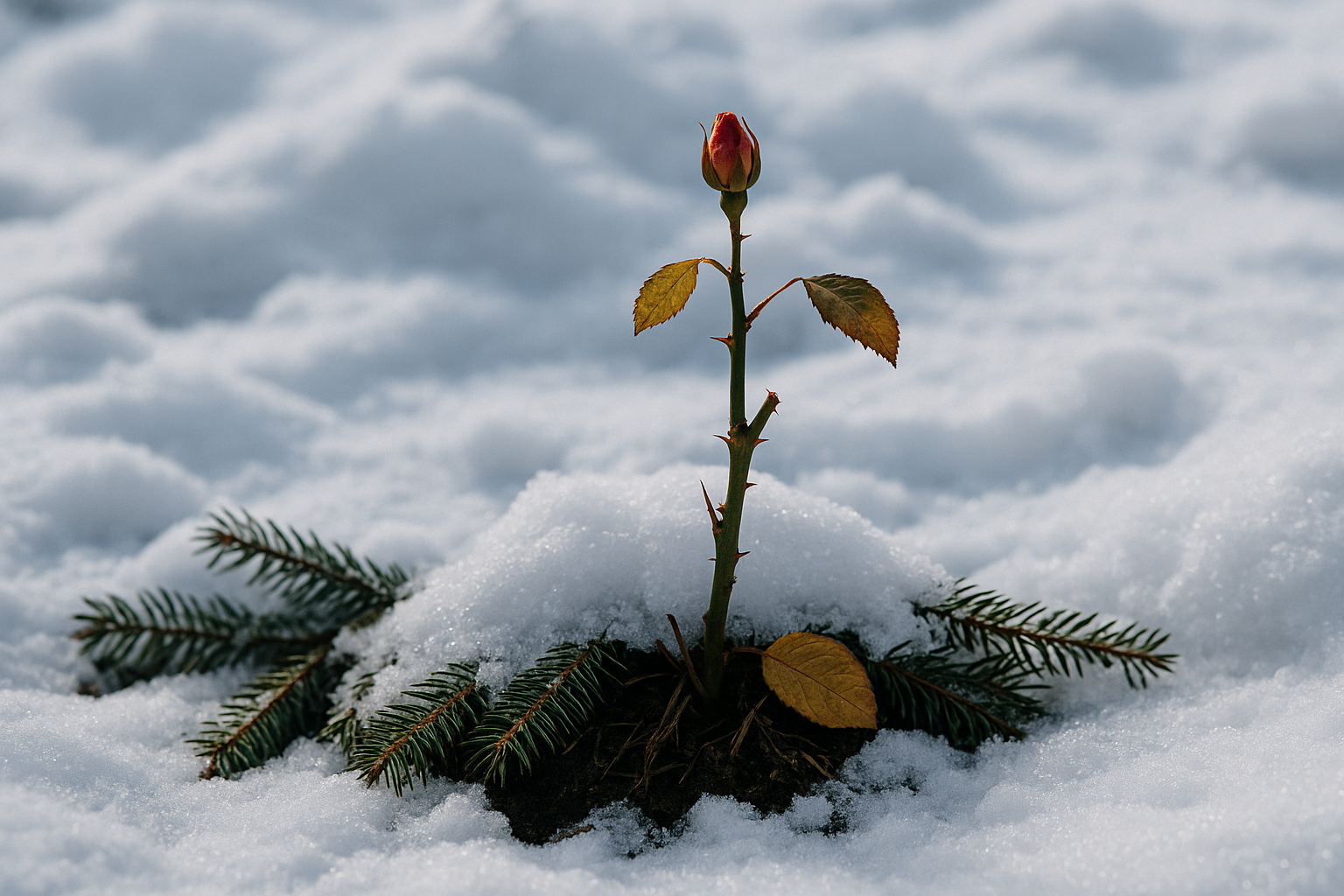 Rosen winterfest machen