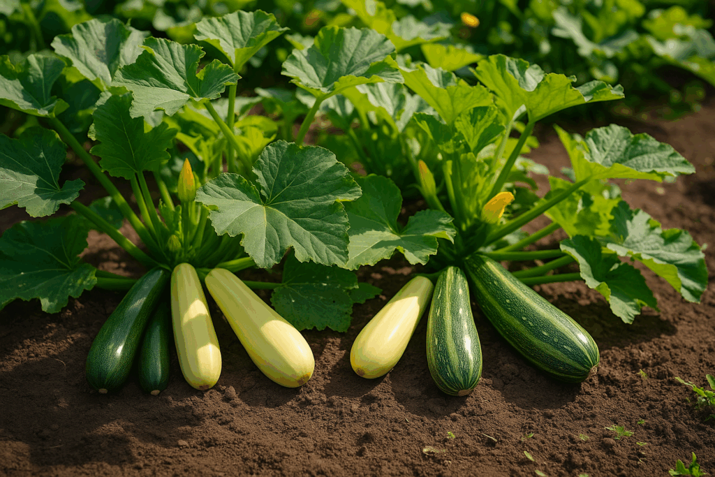 Mehltau an Zucchini
