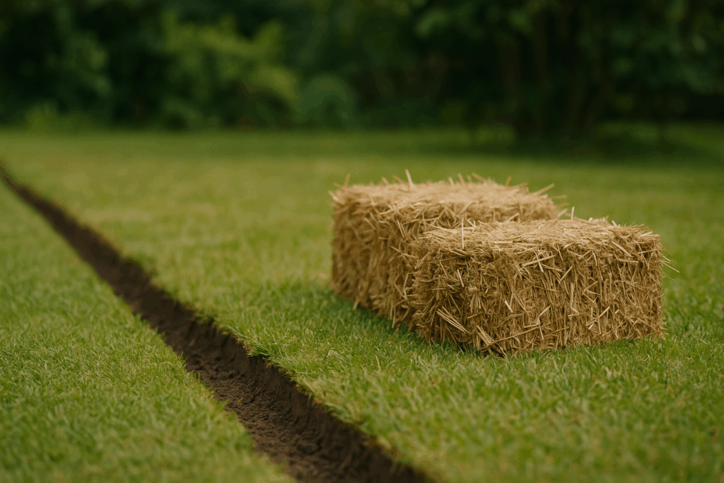 Neues Beet 2026 – Methode 3: Stroh/Mulch